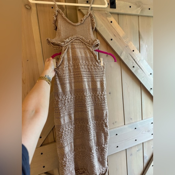 NWT Misa Los Angeles Lurex Cut Out Dress - Picture 4 of 4